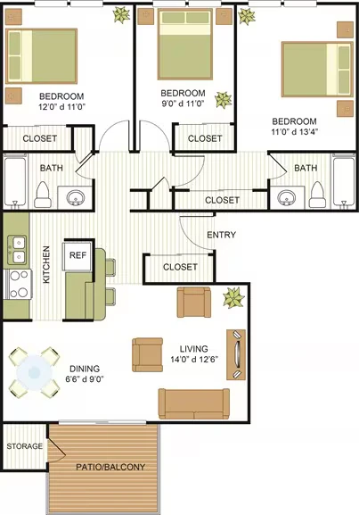 The 1094 1311 floor plan